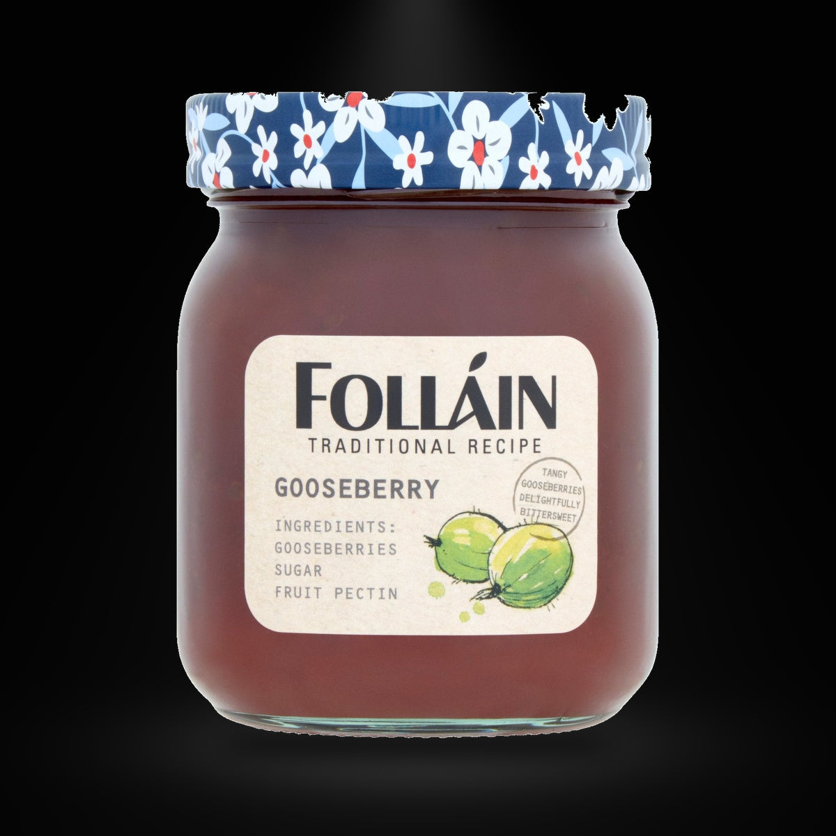 Follain Goosberry Traditional 370G on a black background with an overhead spotlight