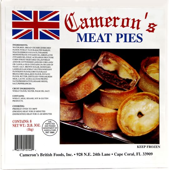 Cameron's Meat Pies — supplier product photo