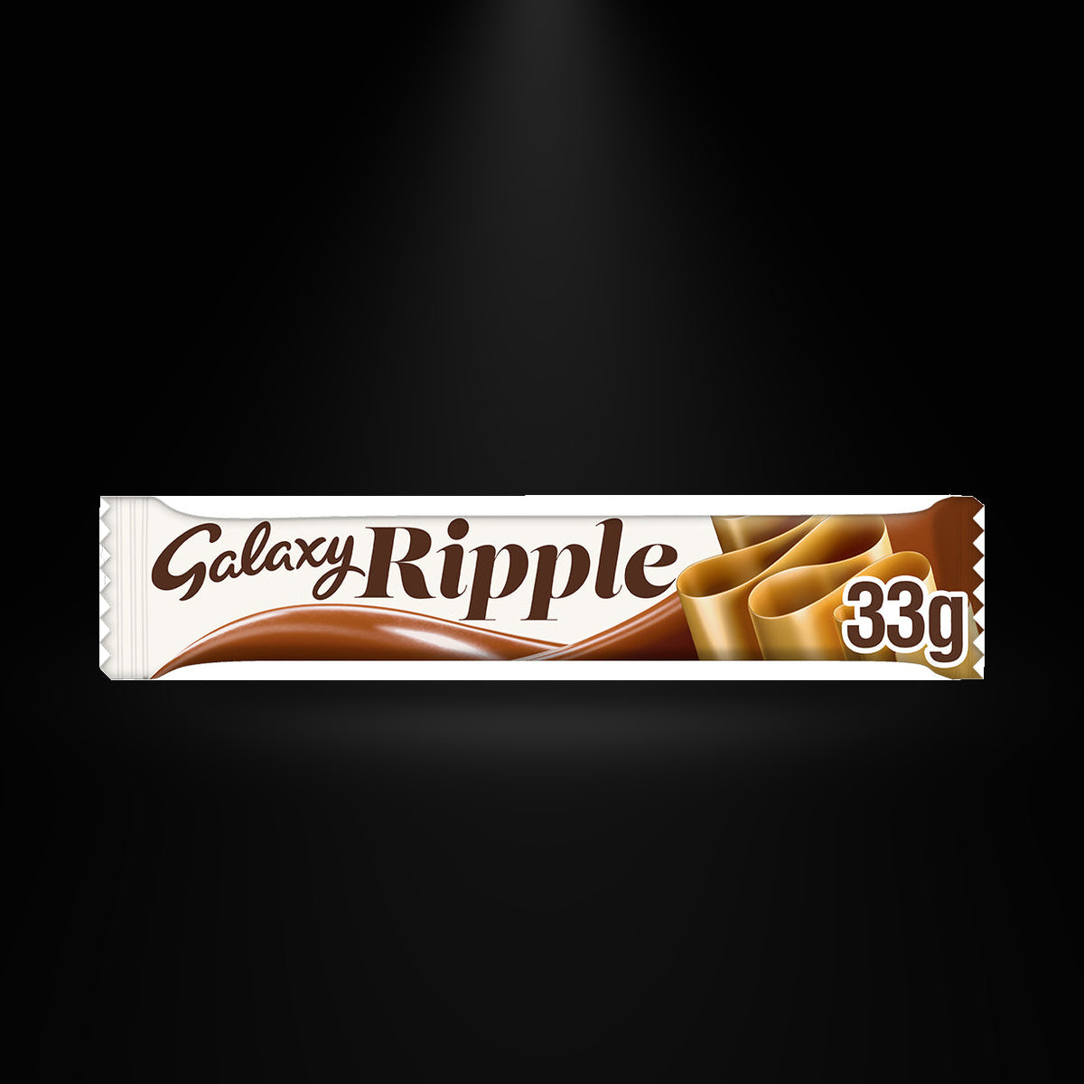 Galaxy Ripple 33g on a black background with an overhead spotlight