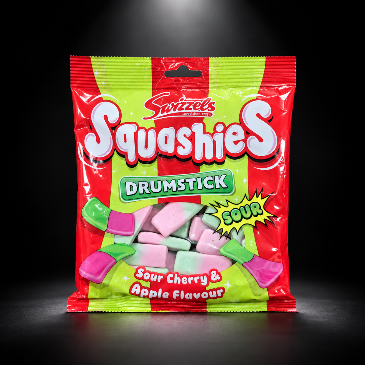 Swizzels Squashies Drumstick Sour Cherry & Apple