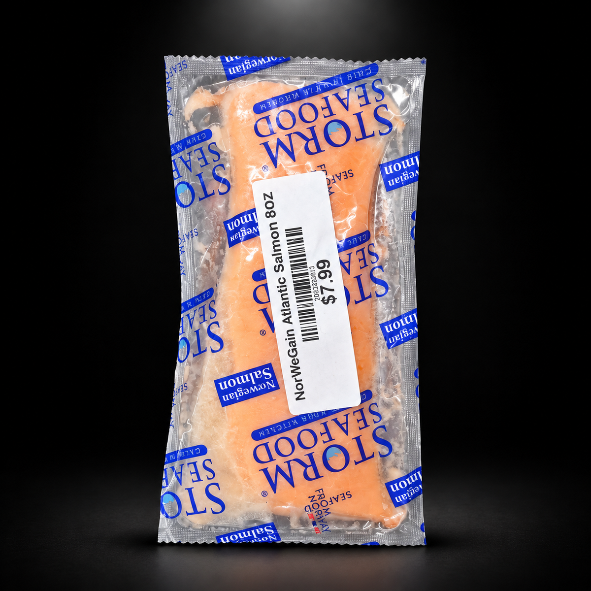 Storm Seafood Norwegian Atlantic Salmon 8oz original sealed pack