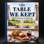 The Table We Kept by Andrea Feeney, front cover on a black studio background