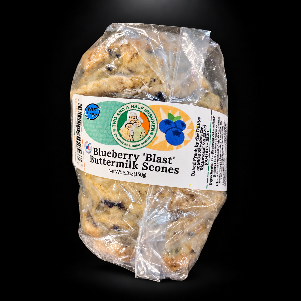 Two and a Half Irishmen Blueberry ‘Blast’ Buttermilk Scones 150g