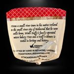Two and a Half Irishmen — back packaging and bakery story
